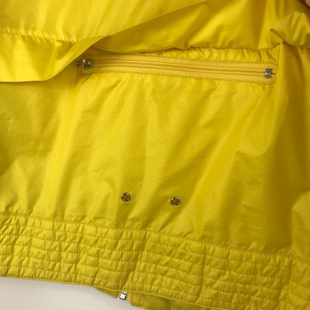 Sean John Lemon Yellow Nylon Zip Up Crop Jacket - Picture 8 of 16